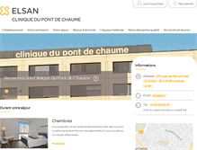 Tablet Screenshot of clinique-pontdechaume.fr
